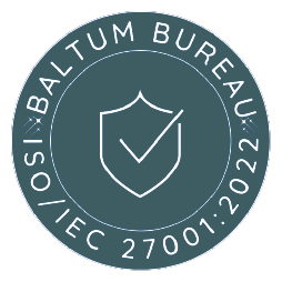 ISO 27001:2022 certification badge