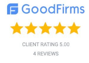 5-star Rating on GoodFirms Platform
